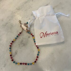 Mariana Faith Crystal Tennis style necklace new never worn